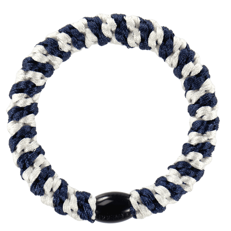 Kknekki Hair Tie - Navy and Ivory