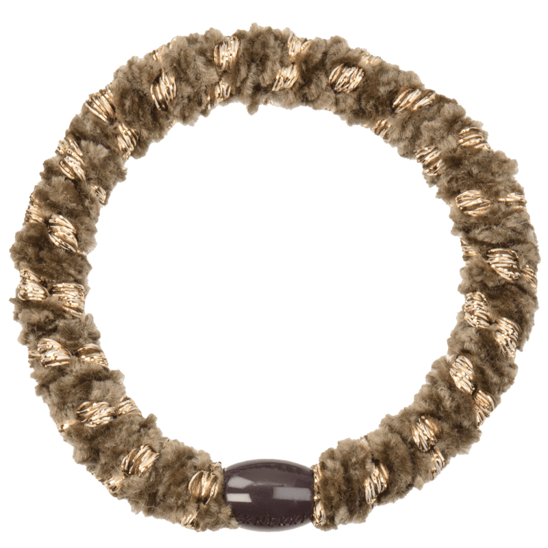 Kknekki Velvet Hair Tie - Stripe Moss