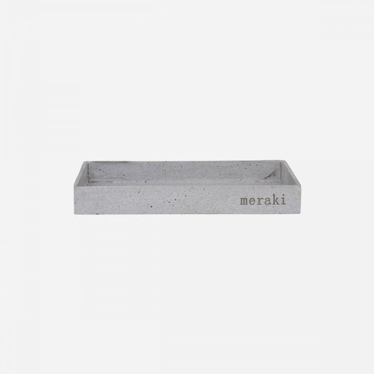 Meraki Tray - Stone Grey 30x20cm