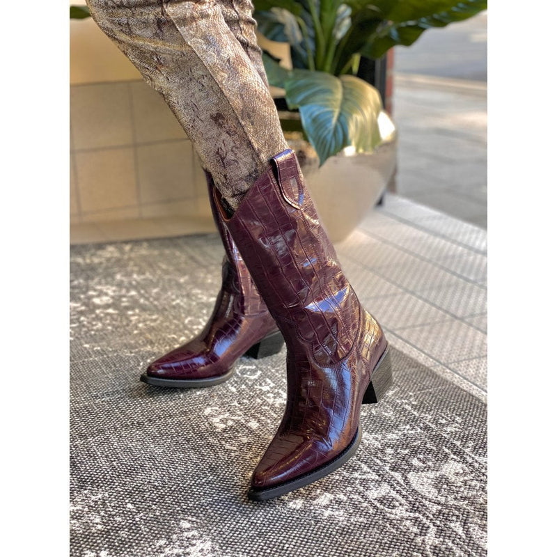 Boots Cowboy - Wine Croc