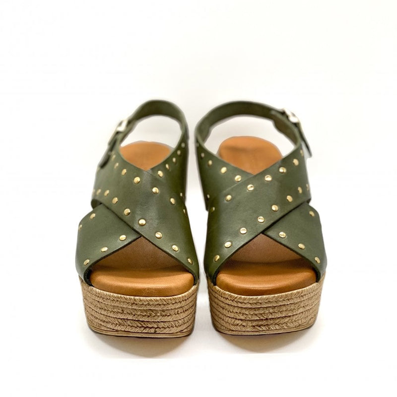 Sandals Wedge Isabella - Khaki