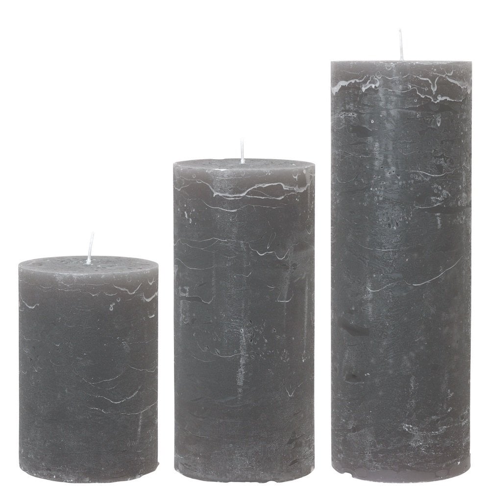 Rustic Grey Candle - Small