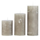 Rustic Stone Candle D10cm