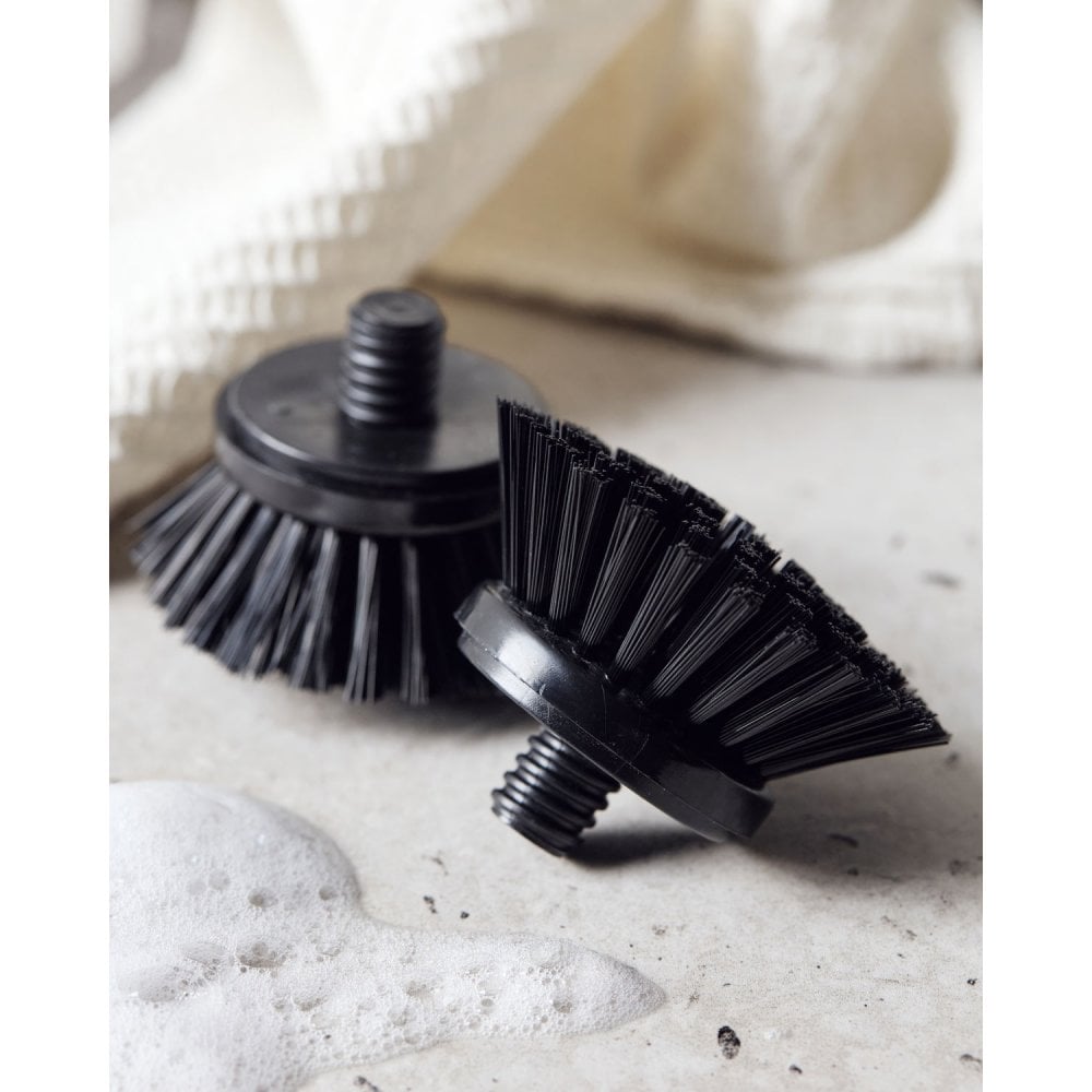 Replaceable Dish Brush Heads - Black - Pack of 2