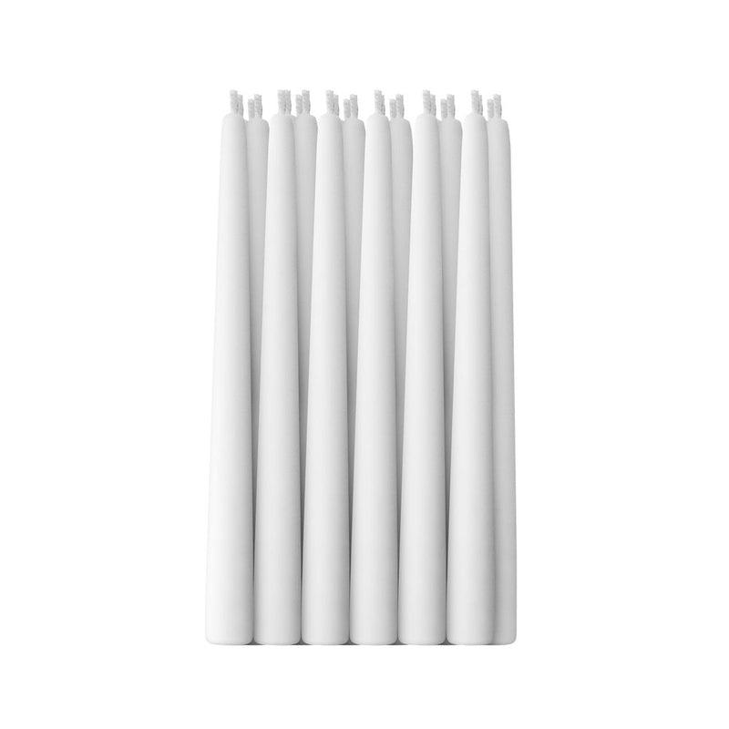 Self-Extingguishing White Candles - Pack of 24