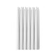 Self-Extingguishing White Candles - Pack of 24