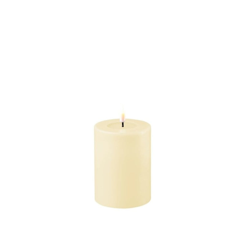 Block Candle LED - 7.5 x 10cm - Cream