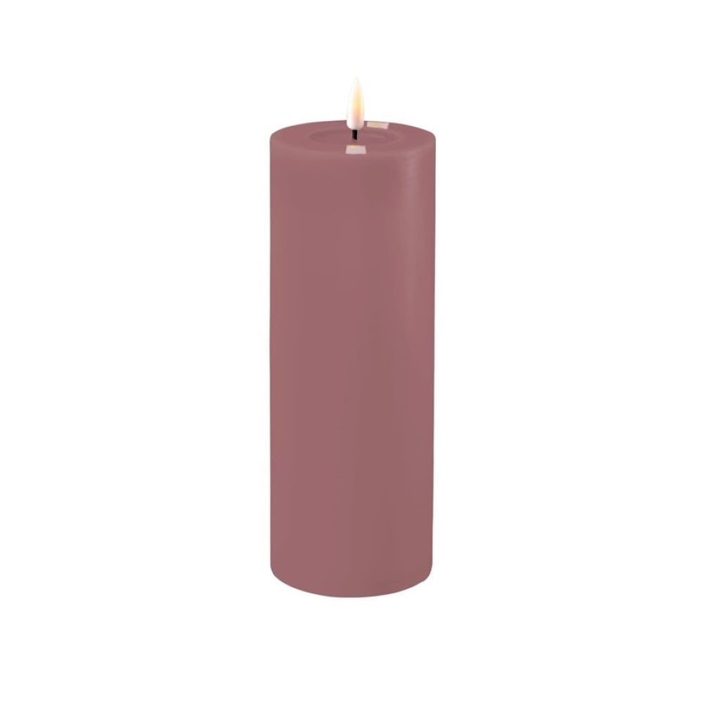 Light Purple - LED Candle - 7.5 x 20cm