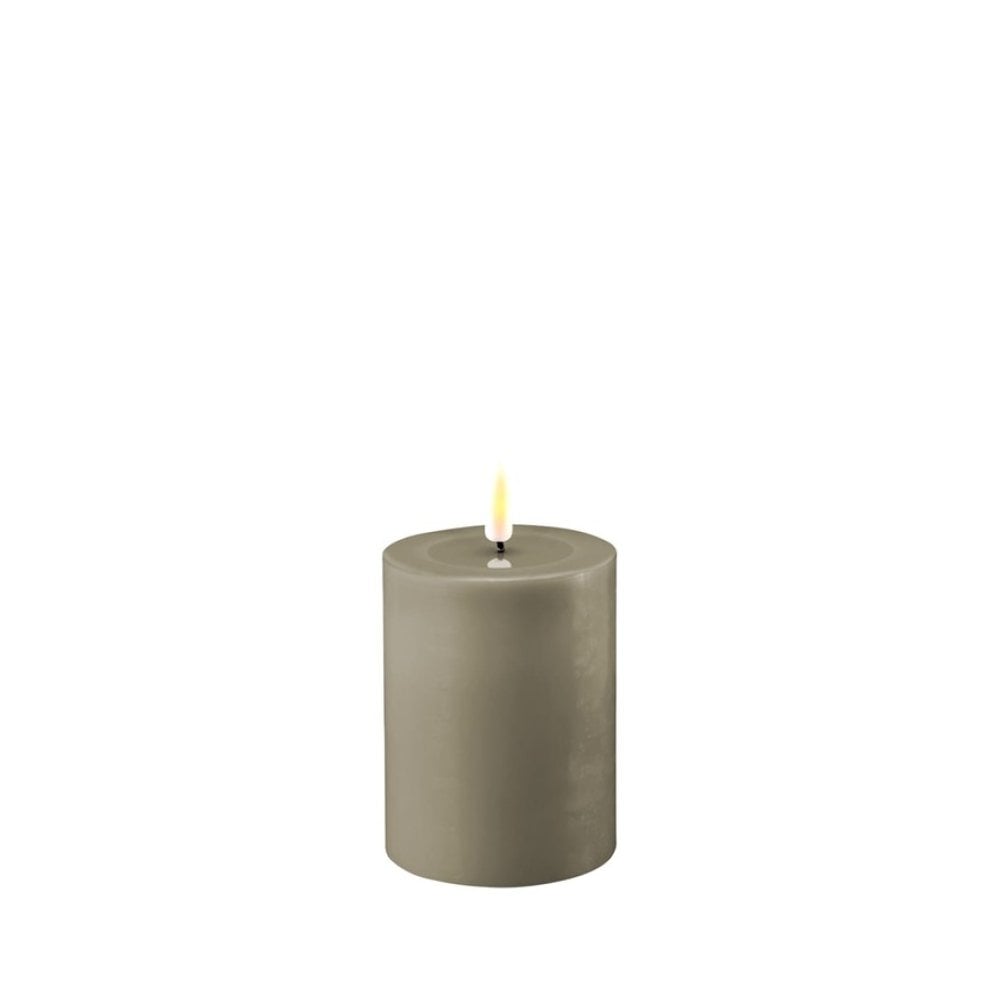 Sand - LED Candle - 7.5 x 10cm