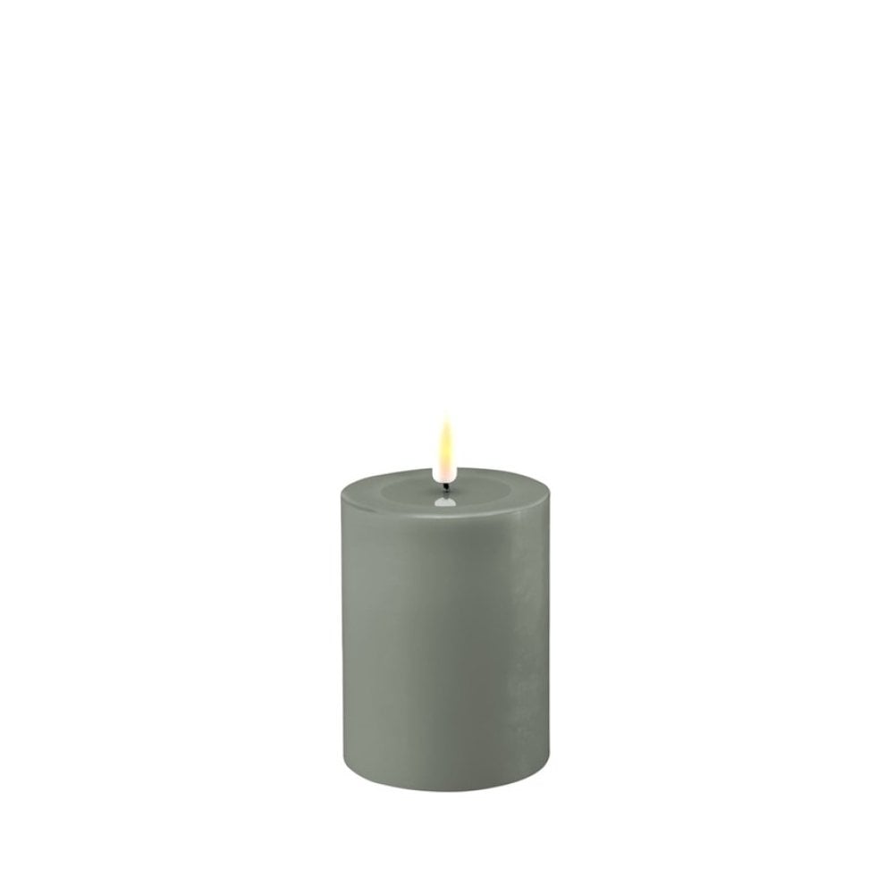 Salvie Green - LED Candle - 7.5 x 10cm
