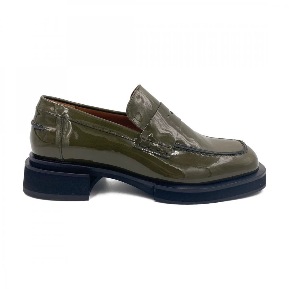 Patent Green Loafers