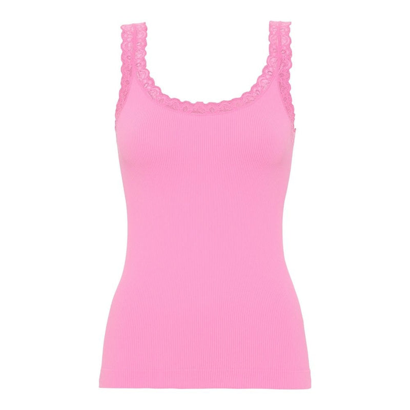 Frida Rib Top - Bubblegum Pink