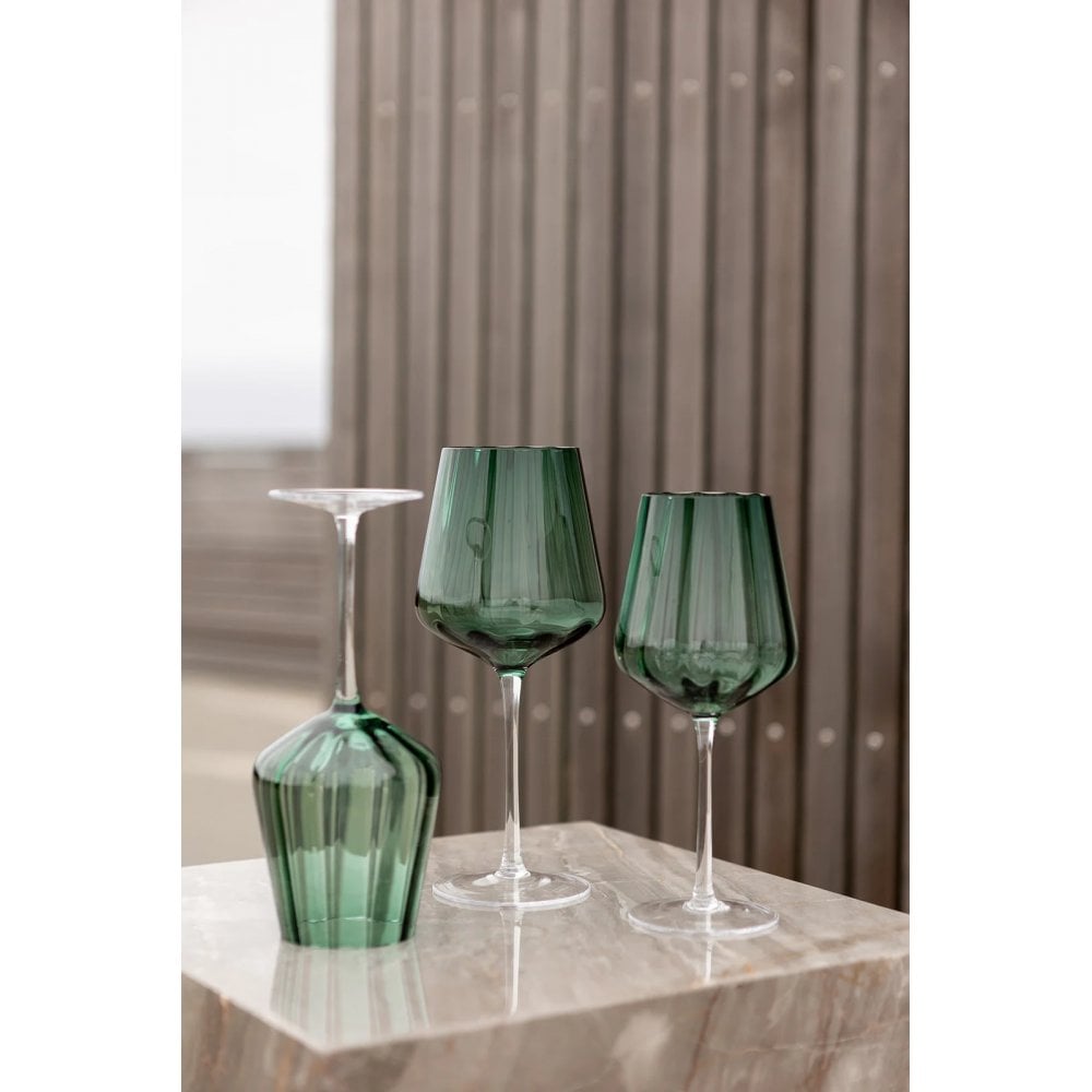Meadow Stemware - Green - Red Wine Glass