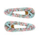 Pointed Hair Clips - MARBLE EFFECT - Set of Two