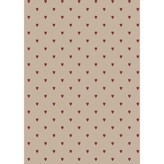 Gift Wrap - Red Hearts - 5 Meters