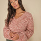 Jumper - MM JAYLIN V-NECK KNIT - Rosette