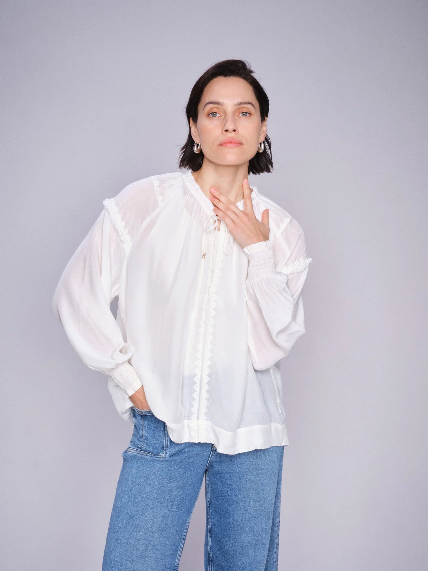 Top - MMMARB - Embroidered Blouse