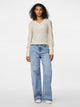 Top - PCCHRISTY NEW LS TOP - Birch