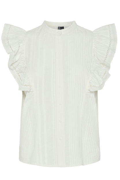Shirt - PCSIKKA SHIRT - Cloud Dancer