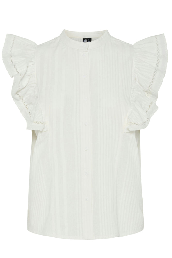 Shirt - PCSIKKA SHIRT - Cloud Dancer