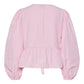 Blouse - PCAGNETE O-NECK TIE TOP - Pink-A-Boo/Fushsia Pink - LB