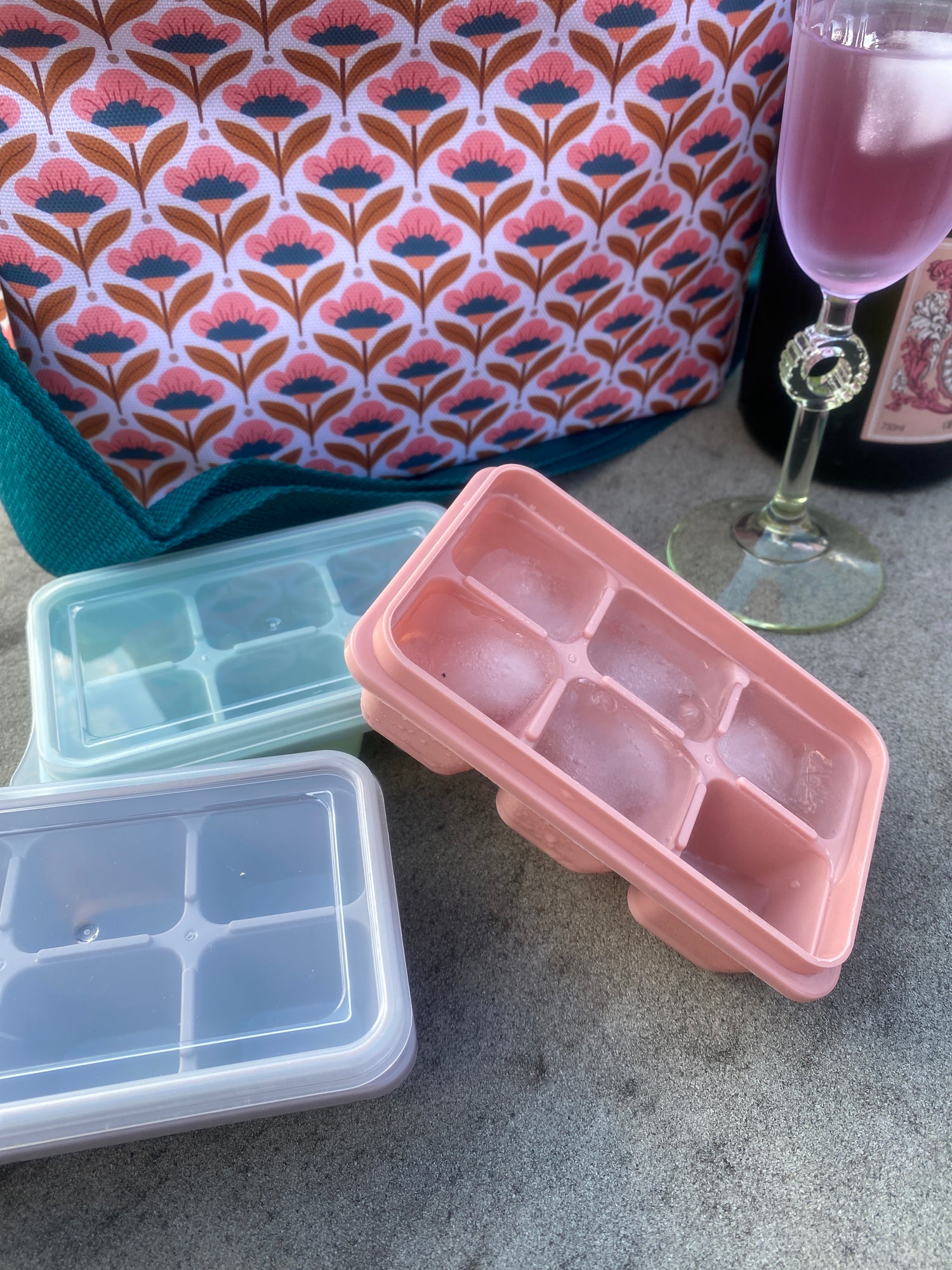 Ice Cube Tray - Set/3 - Soft Colours