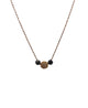 Juleo Jewellery - 18ct Rose Gold Plated and Black Rhodium Ball Necklace