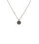 Juleo Jewellery - Pave Set Black Rhodium Disc - Rose Chain