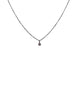 Juleo Jewellery - Single Cubic Zirconia Pod Necklace - 45cm