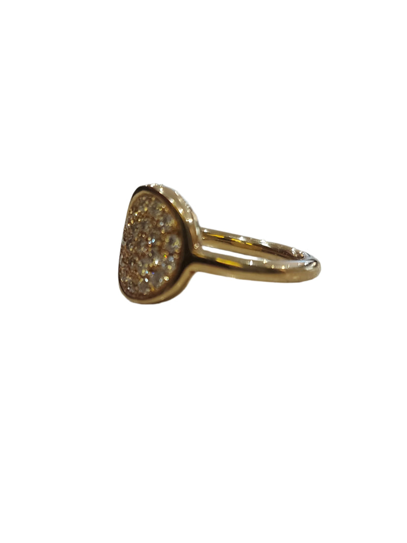 Juleo Jewellery - Chunky 18ct Yellow Gold & Diamond Dress Ring