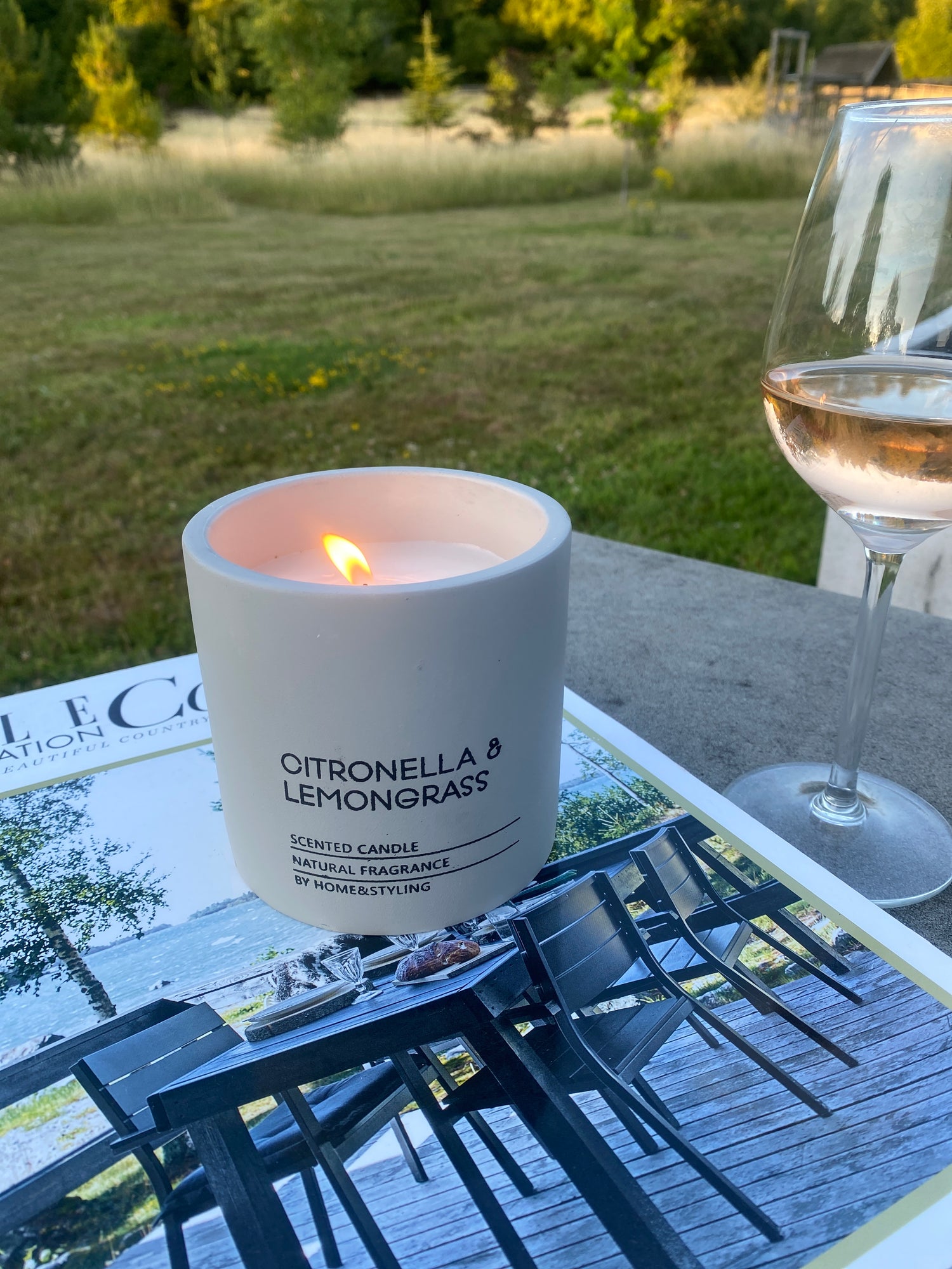 Citronella and Lemongrass Candle - Outdoor