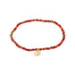 Bracelet - INDIE - Red - Gold Plated