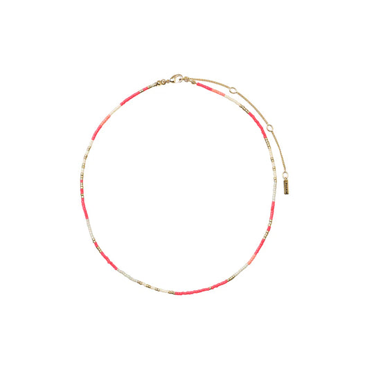 Gold and Pink Necklace - Alison
