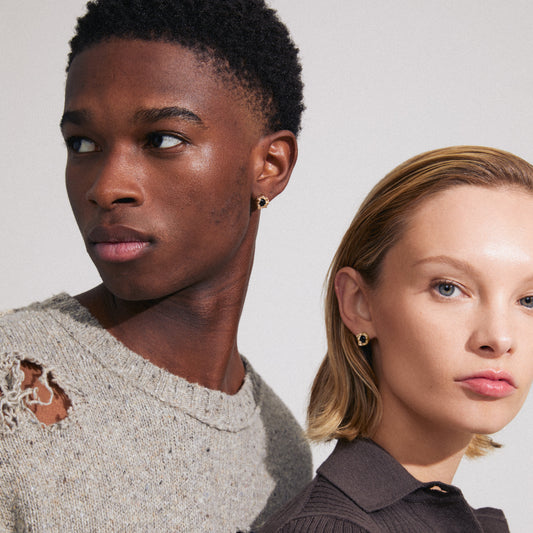 Earrings - Ryper Gold Plated Stud Earrings -JANE