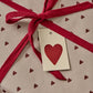 Gift Wrap - Red Hearts - 5 Meters