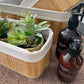 Basket - Lined - Bamboo - Natural - Medium