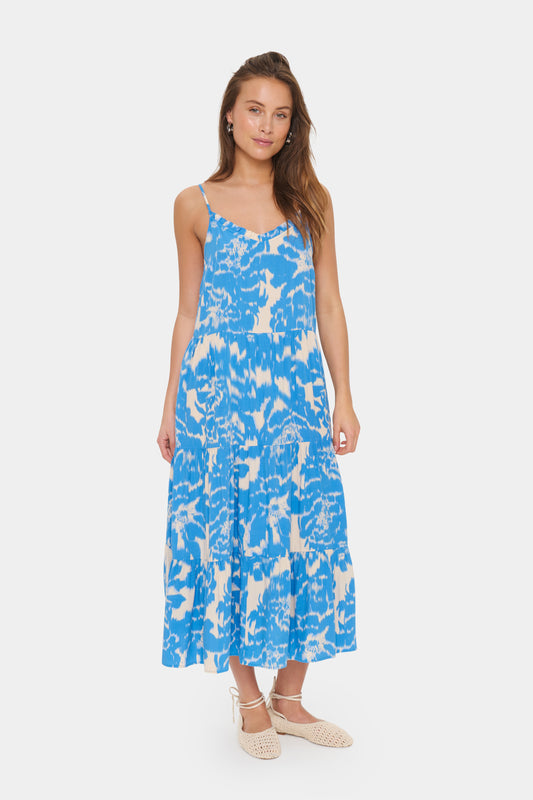 Dress - EDASZ MAXI STRAP DRESS - Campanula Water