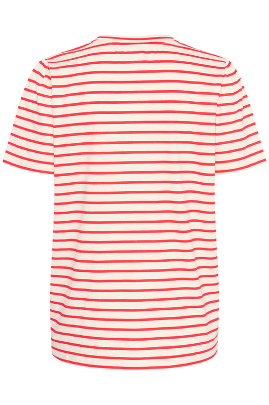 Top - JUCIASZ T-SHIRT - FlameScarlet White