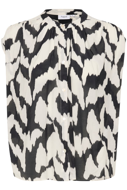 Blouse - KELSIESZ - Black Monochrom