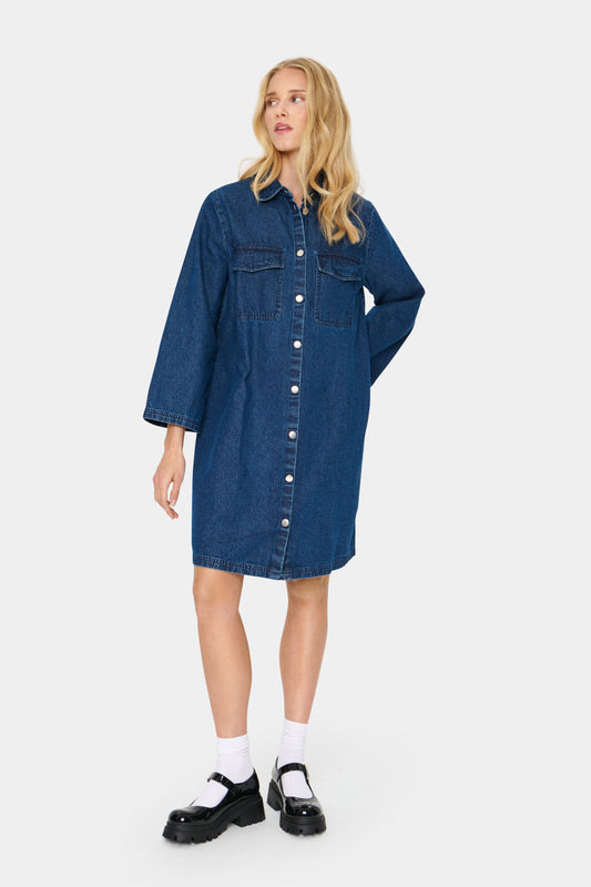 Dress - ZHIVASZ - Medium Blue Denim - LB