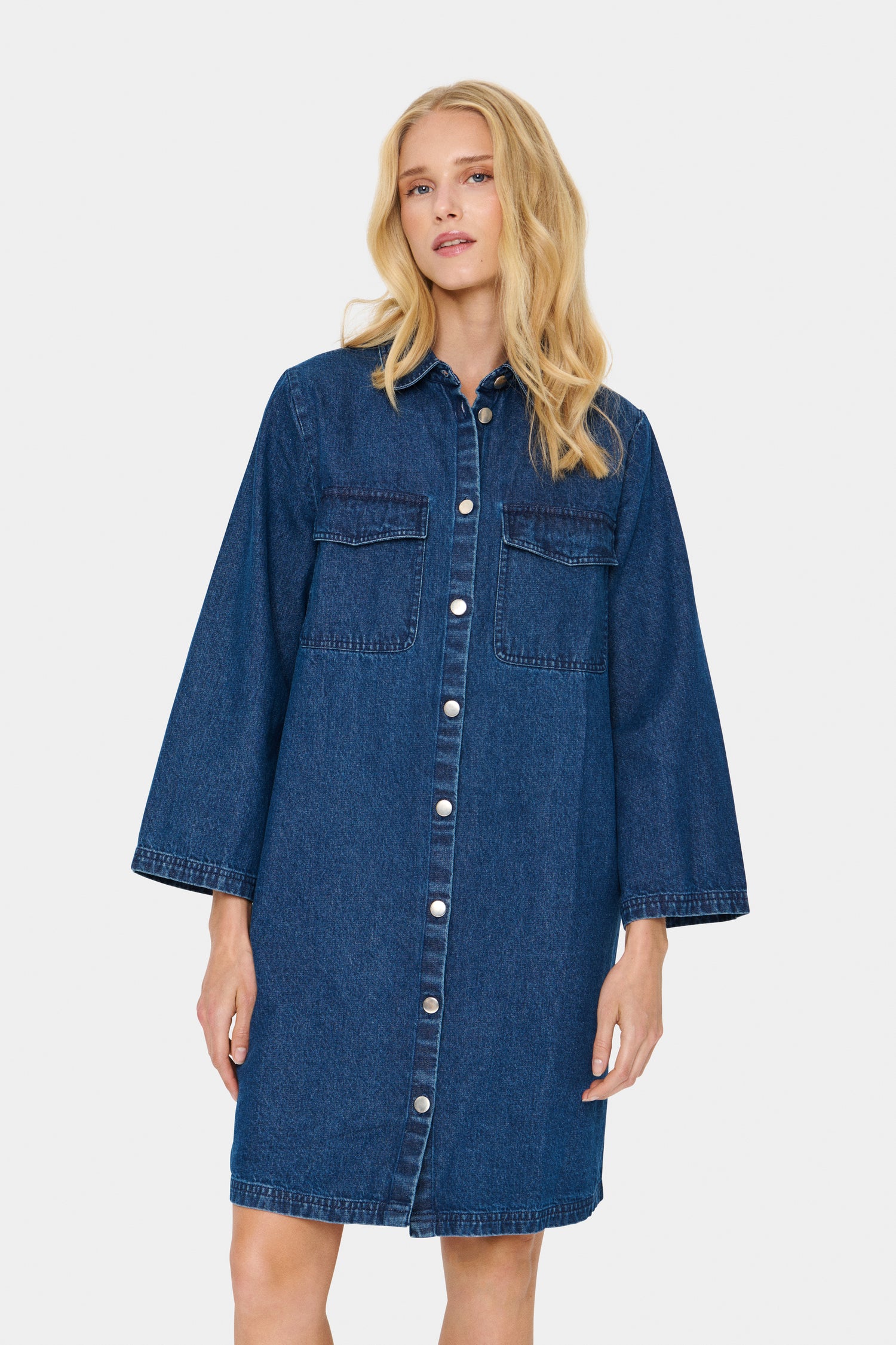 Dress - ZHIVASZ - Medium Blue Denim - LB