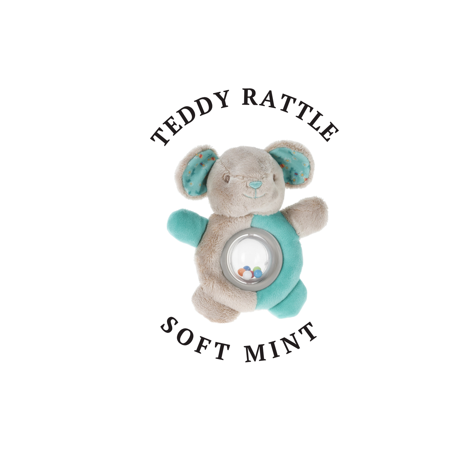 Rattle Lullaby - Teddy - Soft Mint