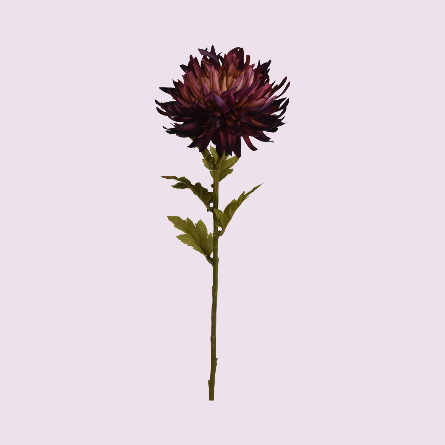 Stem - Artificial Flower - Chrysanthemum - Dark Burgundy
