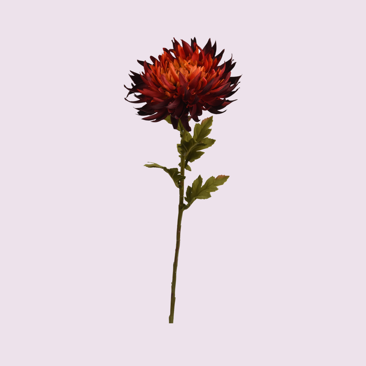 Stem - Artificial Flower - Chrysanthemum - Dark Red