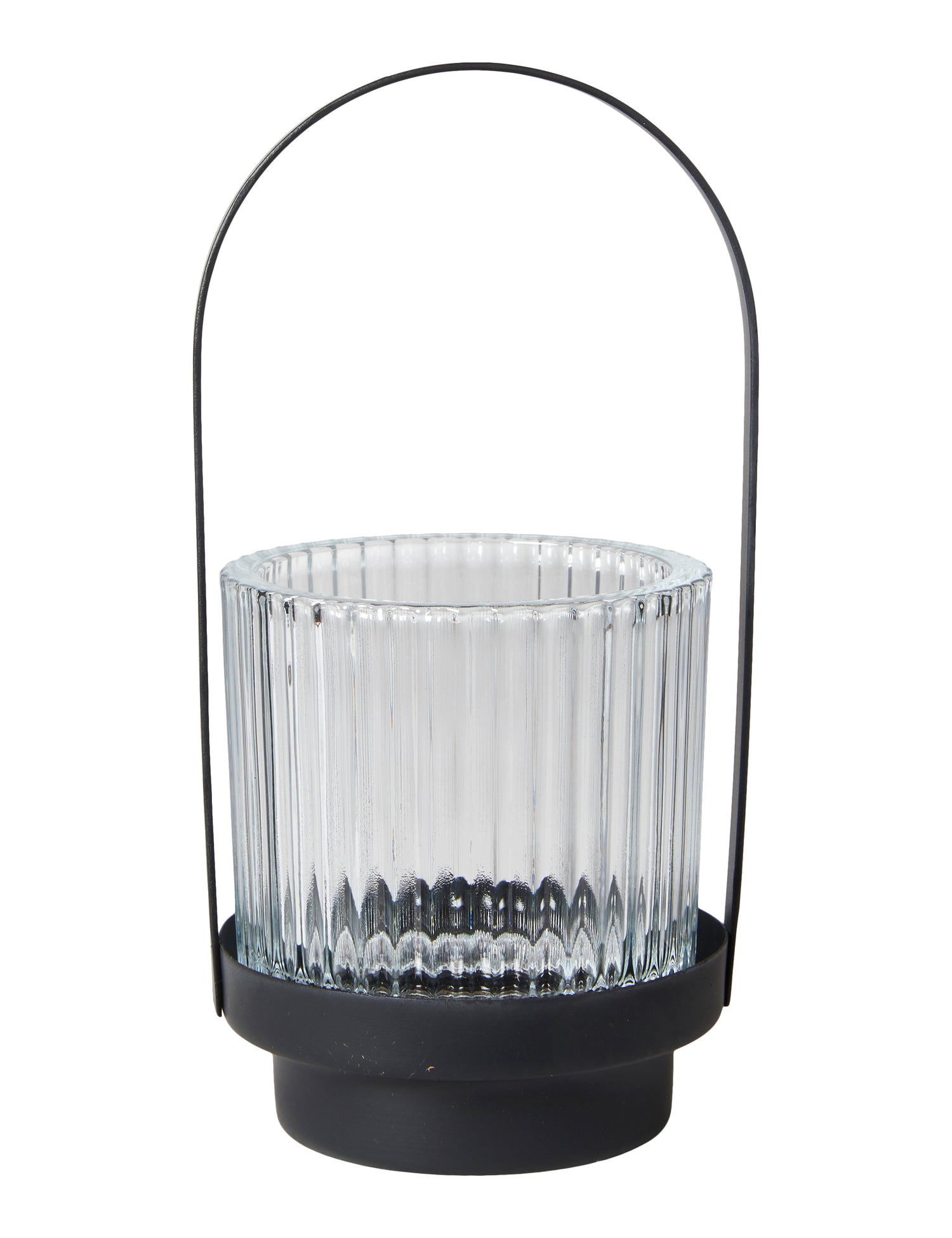 Candle holder with glass insert - Clear