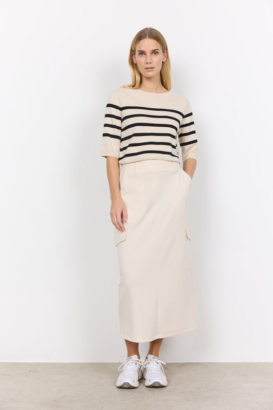 Jumper - SC-DOLLIE STRIPE - Cream