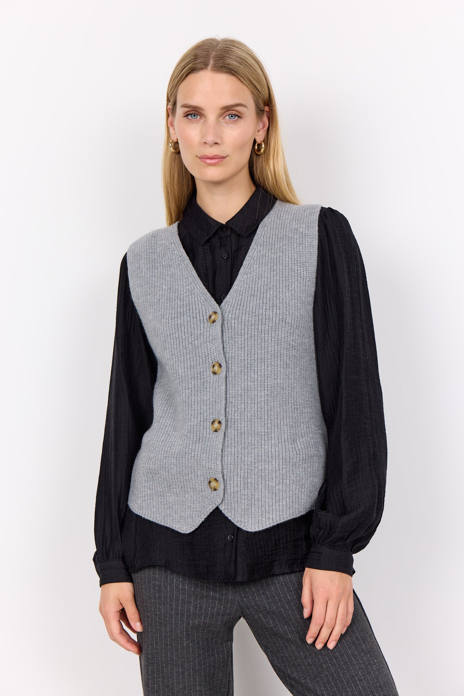 Waistcoat- SC-ILIA 1 - Light Grey