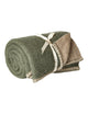 Throw  -  Olive/Grey - Pure Wool