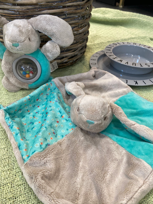 Blanket Lullaby - Rabbit - Soft Mint
