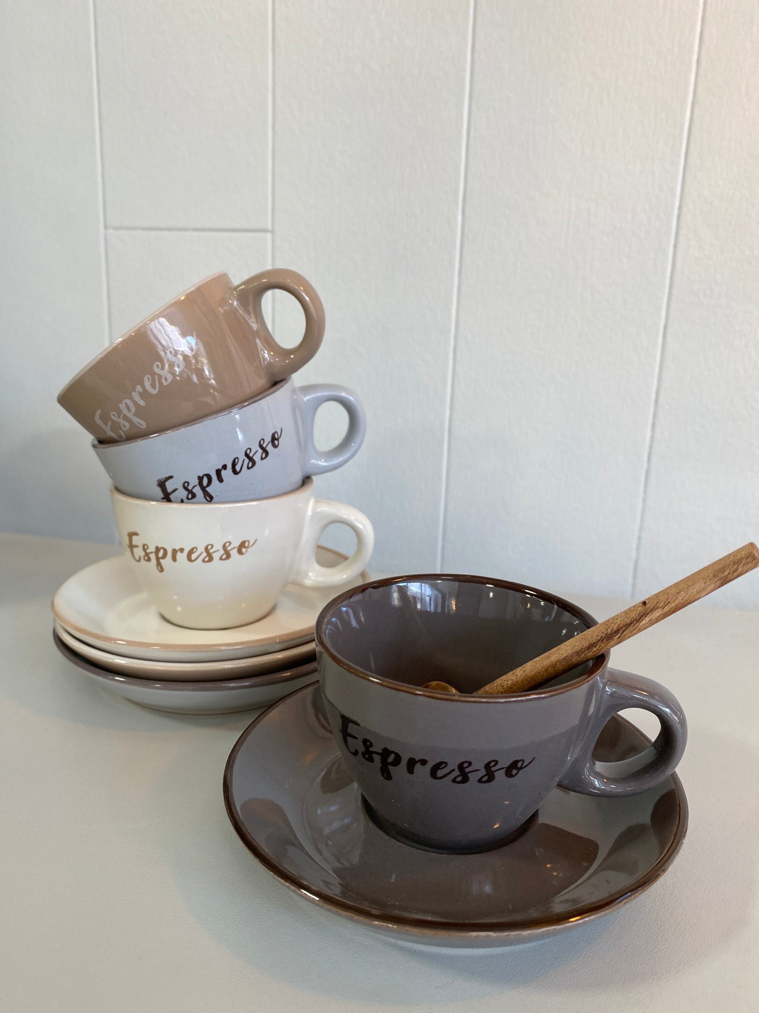 Cup and Saucer - ESPRESSO - Mocha - 100ml